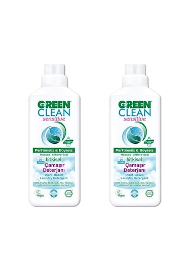 U Green Clean Green Clean Sensitive Bitkisel Çamaşır Deterjanı 1000 Ml X2 Adet