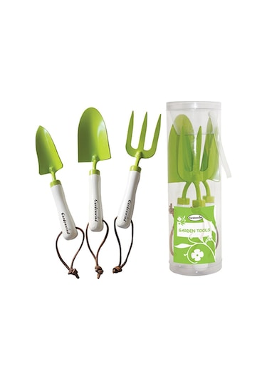 Gardenwind P2262003 Yeşil 3lü Bahçe Seti. Dar Kürek. Geniş Kürek.