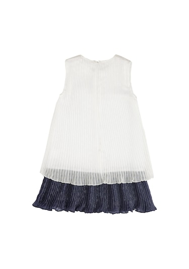 Bestkids Kız Çocuk İki Renk Pilili Elbise 001