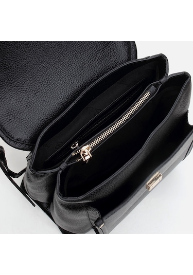 Hotiç Hakiki Deri Siyah Kadın Sırt Çantası 03cah290550a100 Siyah