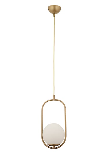 Lorin Tekli Eskitme Sarkıt Beyaz Camlı Modern Sarkıt Mutfak Salon Sarkıt Avize