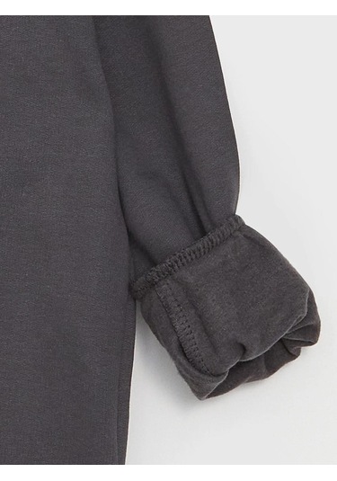 Aslan Desenli Erkek Çocuk Sweatshirt Füme