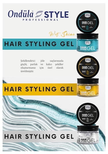 Ondüla Style Sarı 24 Saat Etkili Ultra Tutuş Jöle 300 ML