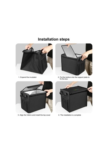 Cbtx Funadd Fa0501 Katlanabilir Araba Bagaj Saklama Kutusu Sızdırmaz Gıda Yalıtımlı Çanta Siyah