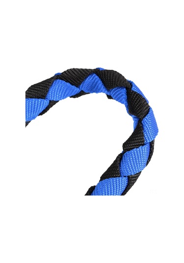 Leezsing Dayanıklı Pirinç Kanca Ve Örgülü Pp İp İle At, Keçi Ve Koyunlar İçin Eğitim Ve Yönlendirme İpi - 2.5m Mavi-siyah Mavi - Siyah