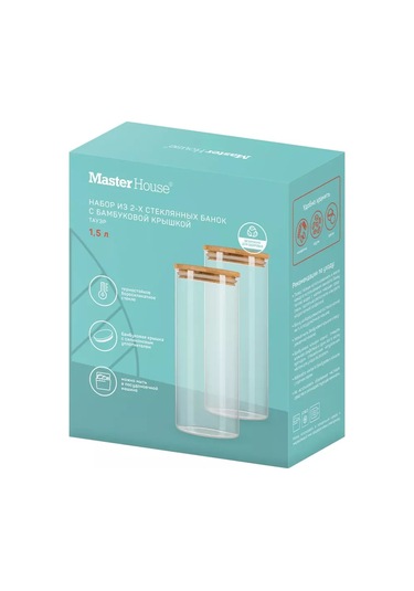 Master House Bakliyat Ve Makarna İçin 1,5 Litre Cam Kavanozlar 196684465