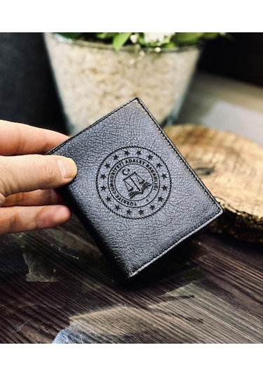 Adalet Bakanlığı Rozetli Gerçek Deri Cüzdan