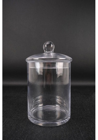 Digithome Tekli Cam Kapaklı Erzak Saklama Kabı Kavanoz Şeffaf 20,5 Cm Kv.sln.002 C1-1-288