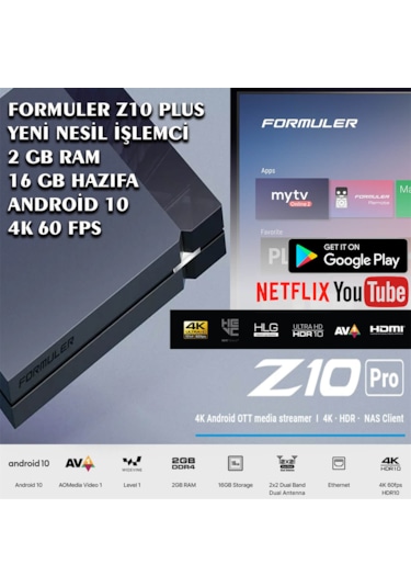 Formuler Z10 Pro 4K Android OTT Media Streamer