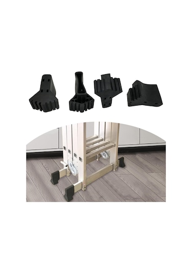 Homyl 4 Parça Merdiven Ayak Kılıfı Aksesuarları Kauçuk