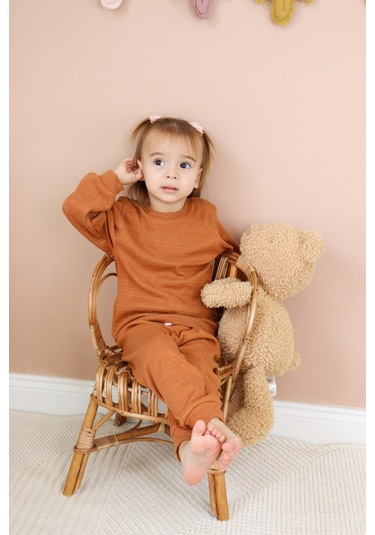 Kaşkorse Mevsimlik Pijama Takım kahverengi