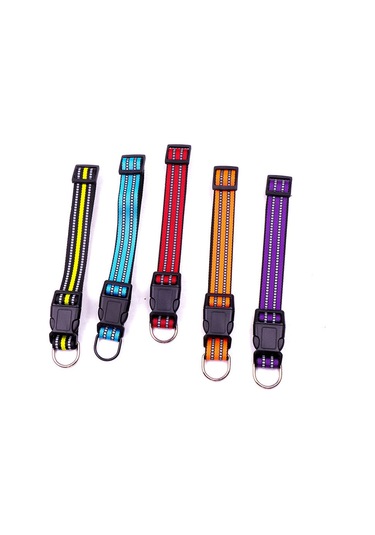 Geeroyoo "yansıtıcı Nylon Köpek Tasması - Ayarlanabilir Ve Rahat, Orta/büyük Boy Köpekler İçin" Turuncu