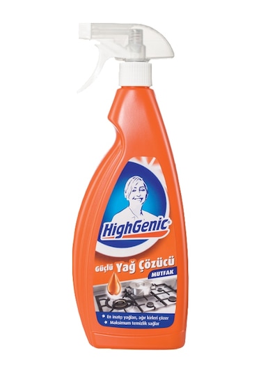 Highgenic Mutfak Güçlü Yağ Çözücü Sprey 750 ML
