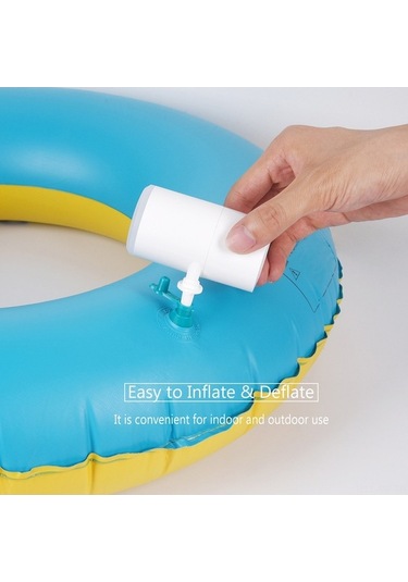 Novahub Taşınabilir Şişirme Pompası - Led Işık, Hızlı Şişirme, 3 Nozullu, Şarj Edilebilir, İç/dış Mekan Uygun