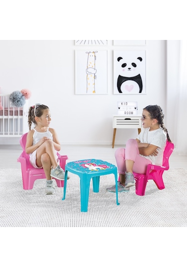 Dolu Oyuncak 2503 Unicorn Masa ve 2'li Sandalye Seti