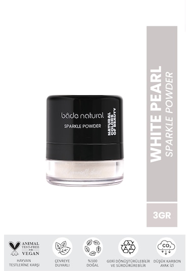 Sparkle Powder White Pearl Toz Işıltılı Aydınlatıcı %100 Doğal