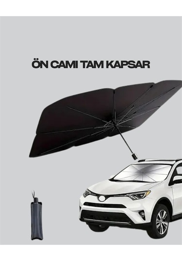 Pratik Ön Cam Güneşliği - Geniş Kapsama Alanı, Kolay Saklama