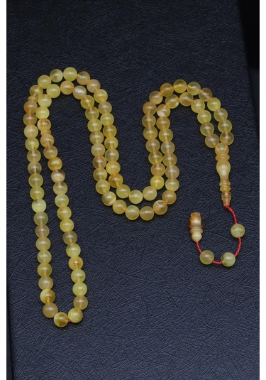 Kehribar 99'lu Tesbih 6 Mm Küre Kesim