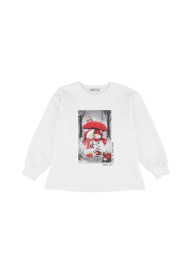 Bestkids Kız Çocuk Baskılı Sweatshirt 2-6 Yaş 12209 001
