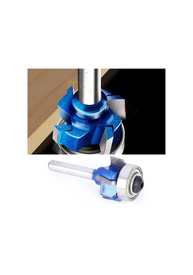 Padalink Elektrikli Freze/çizici İçin 8mm Tungsten Karbür 4 Dişli Yuvarlak Kenar Freze Ucu - 8xr1