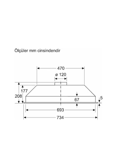 Siemens LB73NAA30 Gömme Ankastre Aspiratör