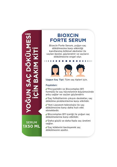 Bioxcin Forte Saç Bakım Kiti Yoğun Saç Dökülmesi 2 Adet