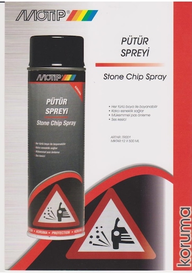 Motip Siyah Pütür Spreyi 500 ML - Stone Chip Spray