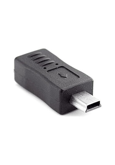 Yaozixa Micro Usb Erkekden Mini Usb Dişi Adaptörü - Veri Transferi Ve Şarj Fonksiyonu, Usb 2.0 Hızlı Aktarım, Siyah, Taşınabilir Dönüştürücü