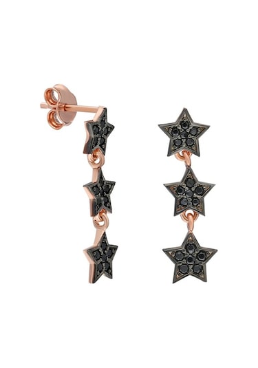 Chavin Rose Kayan Yıldızlar Gümüş Kadın Küpe Ef08Rs (478259325)