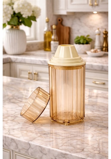 Decorev 3lü Erzak Saklama Kabı Br-6818 1300 Ml Kahverengi