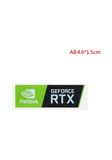 5 Adet Yeni Nvıdıa Gtx Geforce Dizüstü Masaüstü Bilgisayar Etiket Dekoratif Sticker Mavi