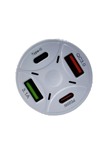 Tonex 4a 53w 2x Pd + 2x Usb-a Araç İçi Şarj Adaptörü -