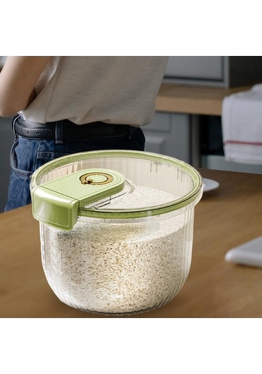 Pazly Yeşil-7.5kg Suntek Şekeri Saklama Pirinç Magideal Kabı, Için Dolap Cq Çok Renkli