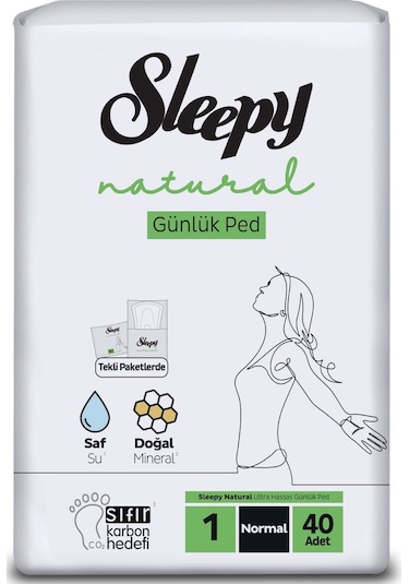 Sleepy Natural Ultra Hassas Günlük Ped Normal 40'lı