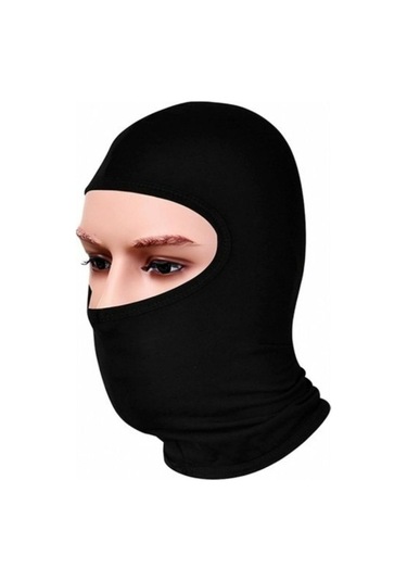 Motosiklet Balaklava Güneş Koruyucu Rüzgar Geçirmez Motor Maske Yüz Koruma Siyah