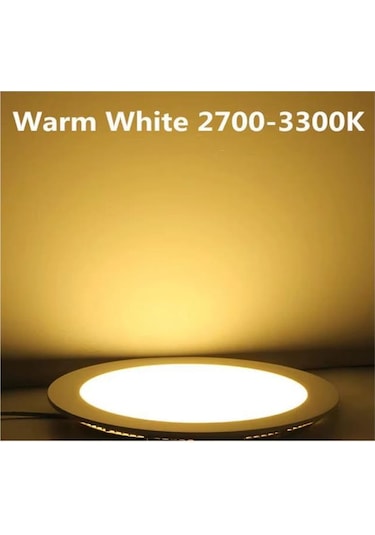 12w Slim Led Panel Sarı 3200k Sıvı Altı Gömme Spot Lamba Sarı Işık