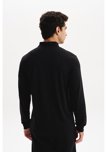 Arma Erkek Basic Slim Fit Fermuarlı Polo Yaka Sweatshirt İnce Modal Pamuk Elastan Karışımlı Örme İnterlok Kumaş K30554989002 Siyah Arma Erkek Basic Slim Fit Fermuarlı Polo Yaka Sweatshirt İnce Modal Pamuk Elastan Karışımlı Örme İnterlok Kumaş K30554989002 Siyah