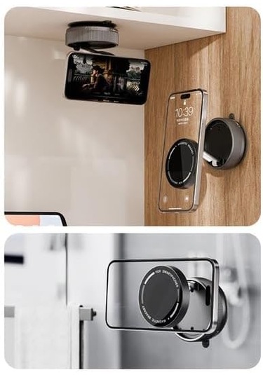 K10 Mıknatıslı Vakumlu Araç İçi Telefon Tutucu