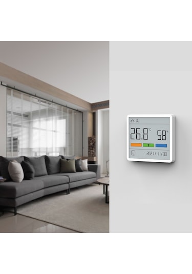 Atuman Th1 Dijital Saat Termohigrometre Termometre Nem Ölçer