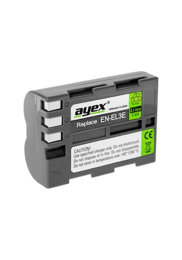 Nikon D90- D300- D700 D80- D70- D50 için En-El3E Uyumlui Batarya