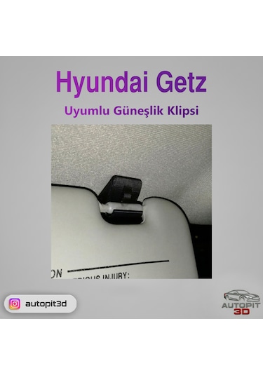 Hyundaı Getz Uyumlu Güneşlik Klipsi Güneşlik Klipsi