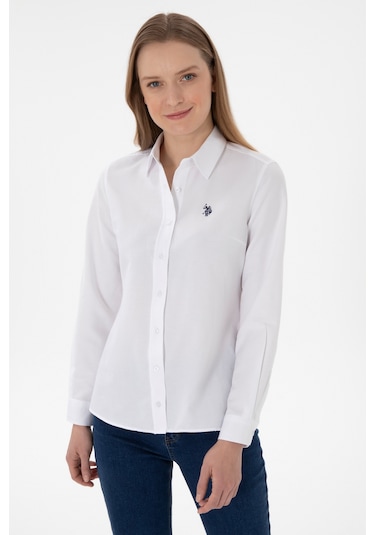 U.s. Polo Assn. Kadın Beyaz Gömlek Basic 50307726-vr013 Beyaz