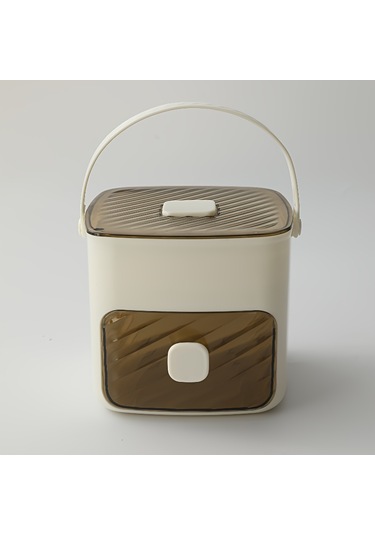 Taşınabilir İtmeli Buz Tepsisi Buz Küpü Kalıbı Çekmeceli Çok Katmanlı Ev Tipi Buz Kutusu Çok Amaçlı Buz Makinesi Yeşil