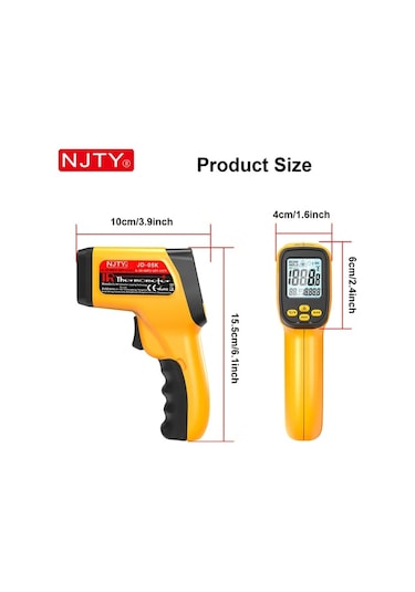 Boatshop1 Jd-05 Njty Kızılötesi Termometre Uçlu Temasız Sıcaklık Ölçümü 50 800 C K Tipi Termokupl Endüstriyel Otomotiv