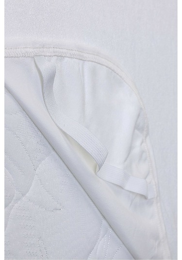 Altın Karma Bebe Alez 50x90 Cm Sıvı Geçirmez Pamuk Yatak Koruyucu Alez Beyaz