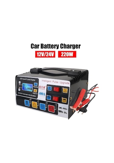 Novahub Ab Tak Yüksek Frekans Darbe Onarım Suv Kamyon Tekne Motosiklet Tam Otomatik Araç Akü Şarj Cihazı 12 V/24 V 220 W Yüksek Güç