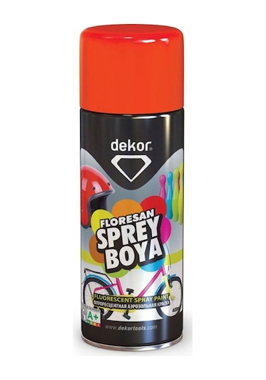 Kırmızı Floresan Sprey Boya 674 Kırmızı Froresan