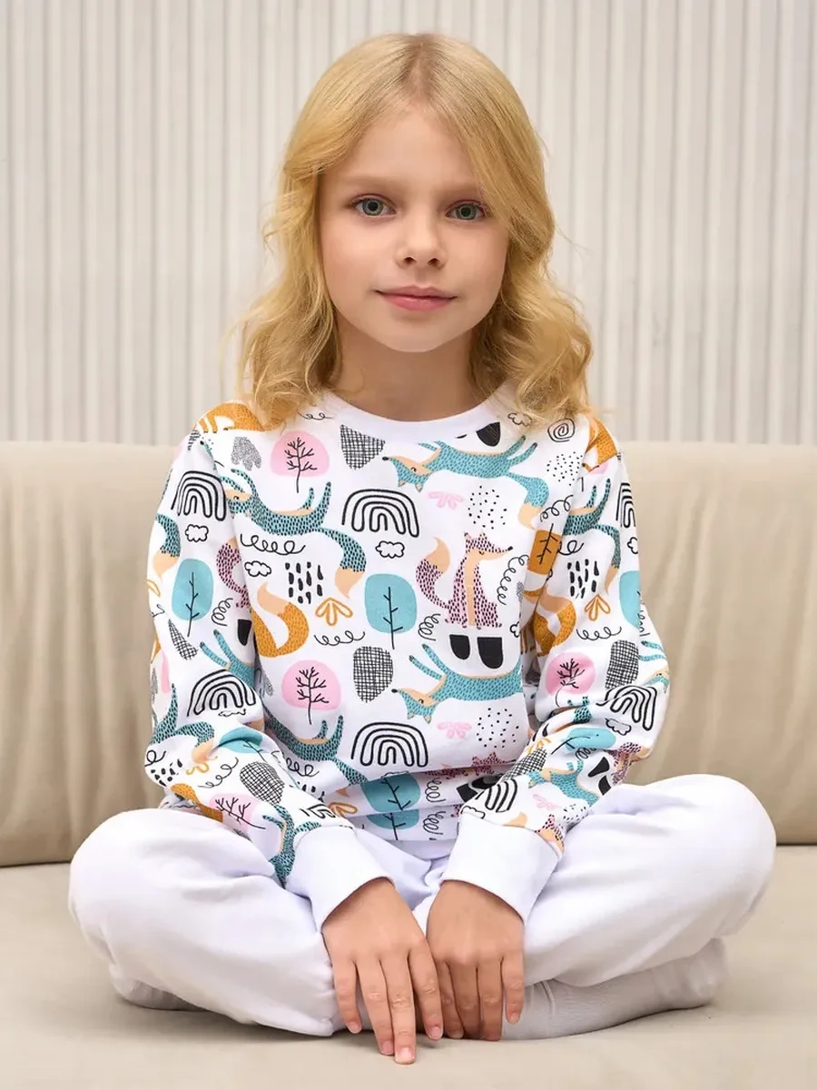 Maska.bear Çocuklar İçin Sıcak Hırka Kumaşlı, Pamuklu İç Astarlı Pijama 14026037 Beyaz