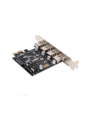 Cbtx 4 Port PCI-E USB 3.0 Hub PCI Express Genişletme Kartı Adaptörü