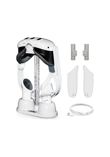 Artfulabode Meta Quest 3 Şarj Tabanı - Soğuk Rgb Beyaz Braketi